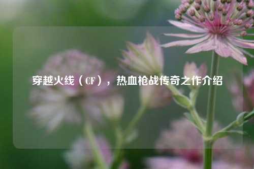 穿越火线(CF),热血枪战传奇之作介绍