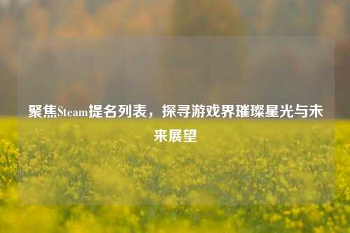 聚焦Steam提名列表，探寻游戏界璀璨星光与未来展望