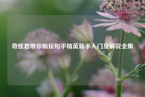 奇怪君带你畅玩和平精英新手入门及解说全集