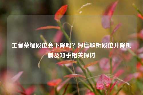 王者荣耀段位会下降吗？深度解析段位升降机制及知乎相关探讨