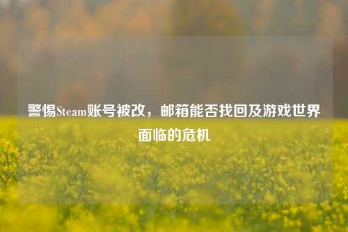 警惕Steam账号被改,邮箱能否找回及游戏世界面临的危机