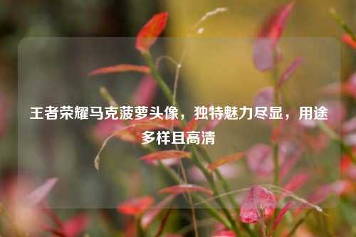 王者荣耀马克菠萝头像,独特魅力尽显,用途多样且高清