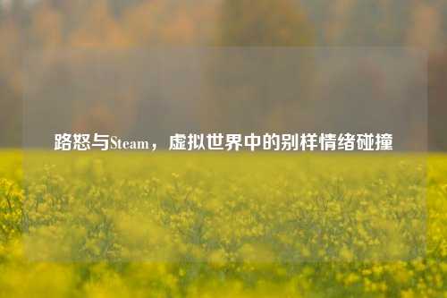 路怒与Steam，虚拟世界中的别样情绪碰撞