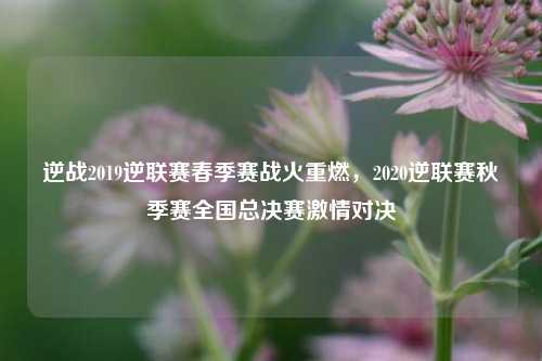 逆战2019逆联赛春季赛战火重燃,2020逆联赛秋季赛全国总决赛激情对决