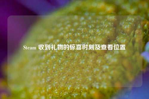 Steam 收到礼物的惊喜时刻及查看位置