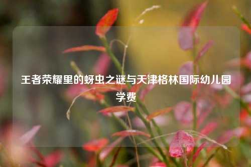 王者荣耀里的蚜虫之谜与天津格林国际幼儿园学费
