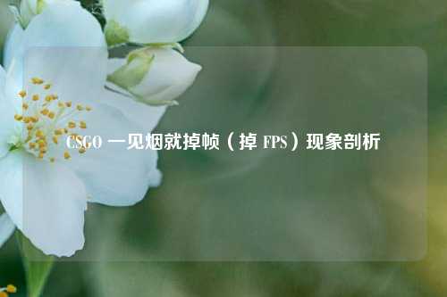 CSGO 一见烟就掉帧(掉 FPS)现象剖析