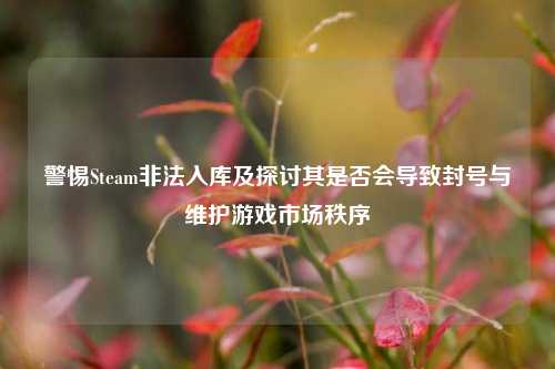 警惕Steam非法入库及探讨其是否会导致封号与维护游戏市场秩序