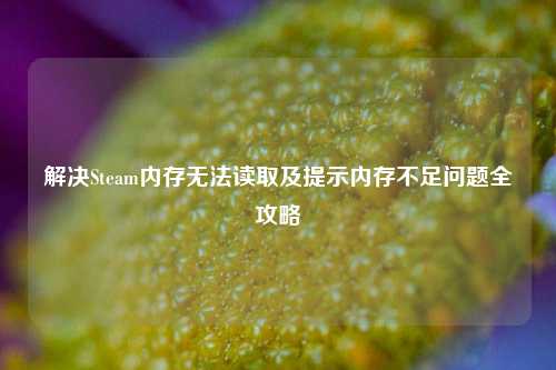 解决Steam内存无法读取及提示内存不足问题全攻略