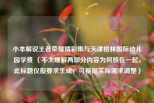 小本解说王者荣耀精彩集与天津格林国际幼儿园学费 （不太理解两部分内容为何放在一起，此标题仅按要求生成，可根据实际需求调整）