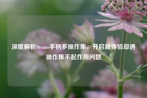 深度解析Steam手柄多操作集，开启新体验却遇操作集不起作用问题
