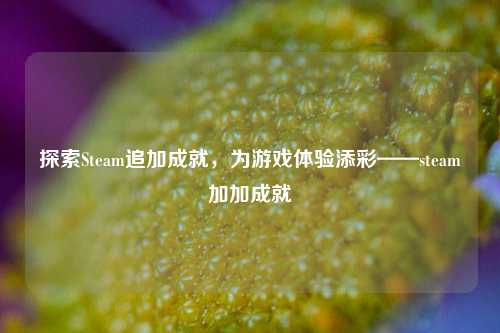 探索Steam追加成就，为游戏体验添彩——steam加加成就