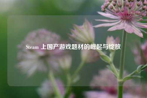 Steam 上国产游戏题材的崛起与绽放