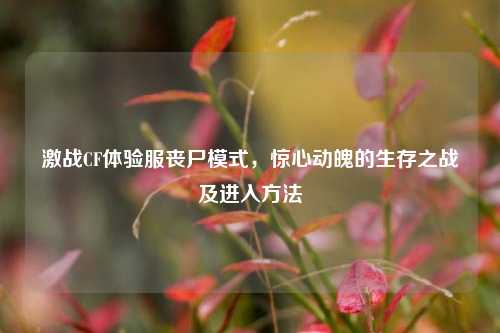 激战CF体验服丧尸模式,惊心动魄的生存之战及进入方法