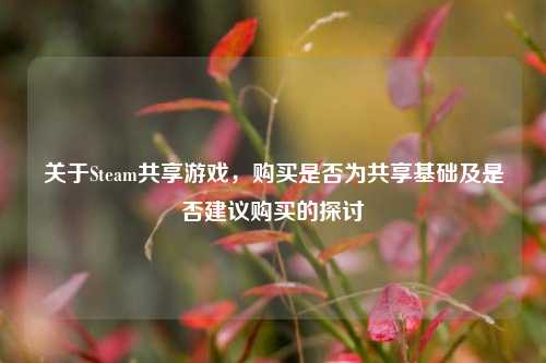 关于Steam共享游戏，购买是否为共享基础及是否建议购买的探讨