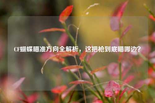 CF蝴蝶瞄准方向全解析,这把枪到底瞄哪边?