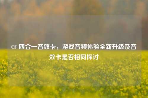 CF 四合一音效卡,游戏音频体验全新升级及音效卡是否相同探讨