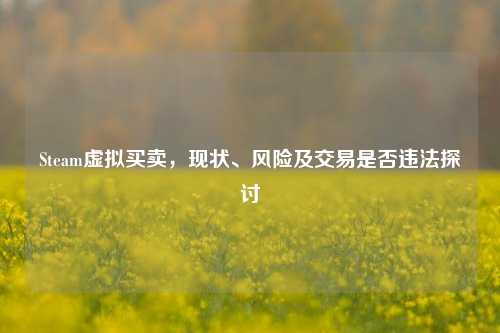 Steam虚拟买卖，现状、风险及交易是否违法探讨