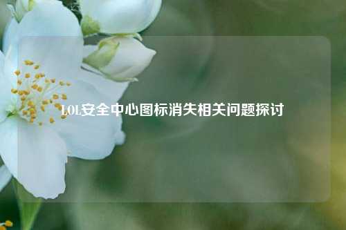 LOL安全中心图标消失相关问题探讨