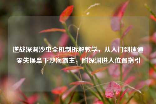 逆战深渊沙虫全机制拆解教学,从入门到速通零失误拿下沙海霸主,附深渊进入位置指引