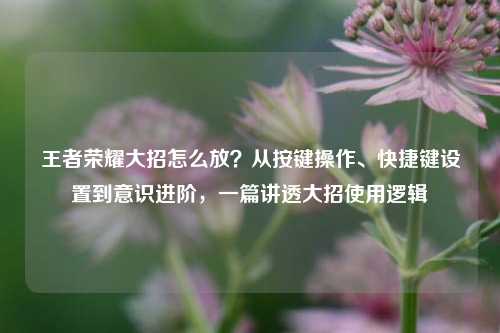 王者荣耀大招怎么放?从按键操作、快捷键设置到意识进阶,一篇讲透大招使用逻辑