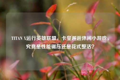 TITAN X运行英雄联盟,卡皇邂逅休闲小游戏,究竟是性能碾压还是花式整活?