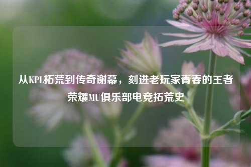 从KPL拓荒到传奇谢幕,刻进老玩家青春的王者荣耀MU俱乐部电竞拓荒史