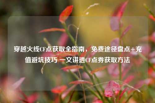 穿越火线CF点获取全指南,免费途径盘点+充值避坑技巧 一文讲透CF点券获取方法
